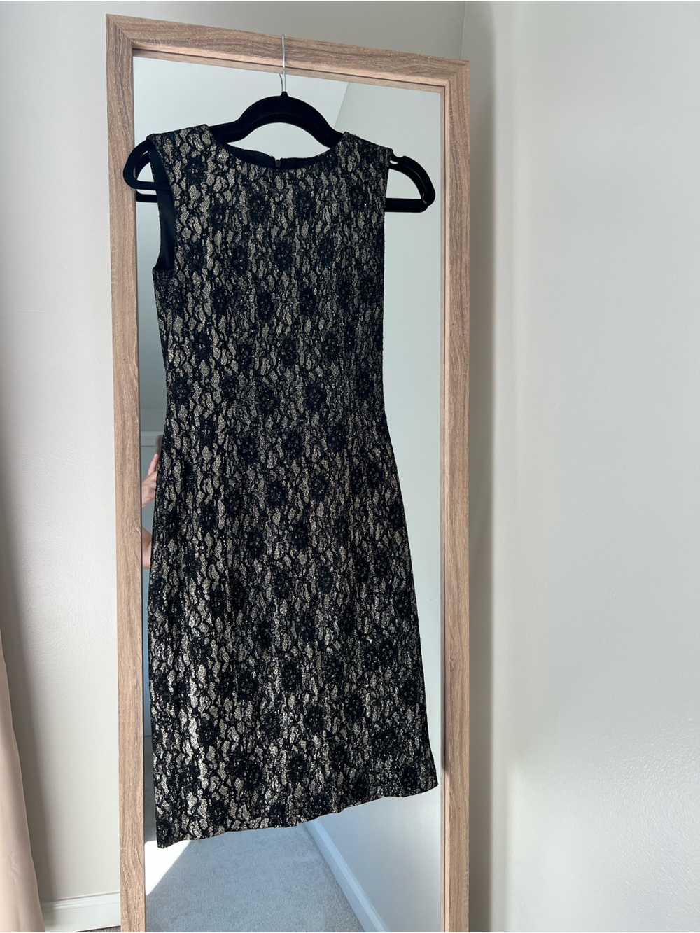 Classic Black Lace Sheath Dress - Elegant Evening Wear